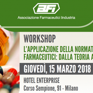 WORKSHOP AFI: L’APPLICAZIONE DELLA NORMATIVA SUGLI ECCIPIENTI FARM