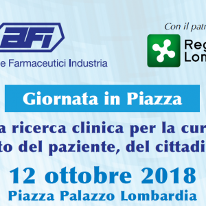 GIORNATA IN PIAZZA: Importanza della ricerca clinica per la cura delle malattie: coinvolgimento del paziente, del cittadino, dei media