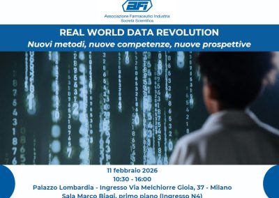REAL WORLD DATA REVOLUTION – Nuovi metodi, nuove competenze, nuove prospettive