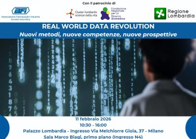 REAL WORLD DATA REVOLUTION – Nuovi metodi, nuove competenze, nuove prospettive