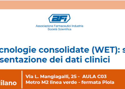 Giornata di Studio AFI – Prodotti legacy e tecnologie consolidate (WET): strategie per la raccolta e presentazione dei dati clinici