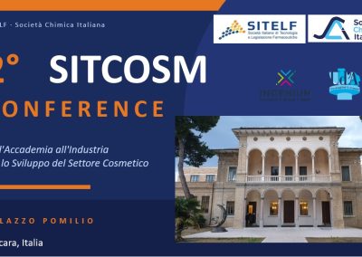 2° SITCOSM CONFERENCE: “Dall’Accademia all’Industria per lo Sviluppo del Settore Cosmetico”, 27-28 ottobre 2026, Pescara