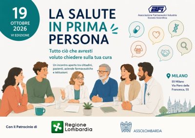 AFI SOCIETÀ SCIENTIFICA, AZIENDE FARMACEUTICHE E ISTITUZIONI INCONTRANO I PAZIENTI E I CITTADINI – VI EDIZIONE – La Salute in Prima Persona: tutto ciò che avresti voluto chiedere  sulla tua cura
